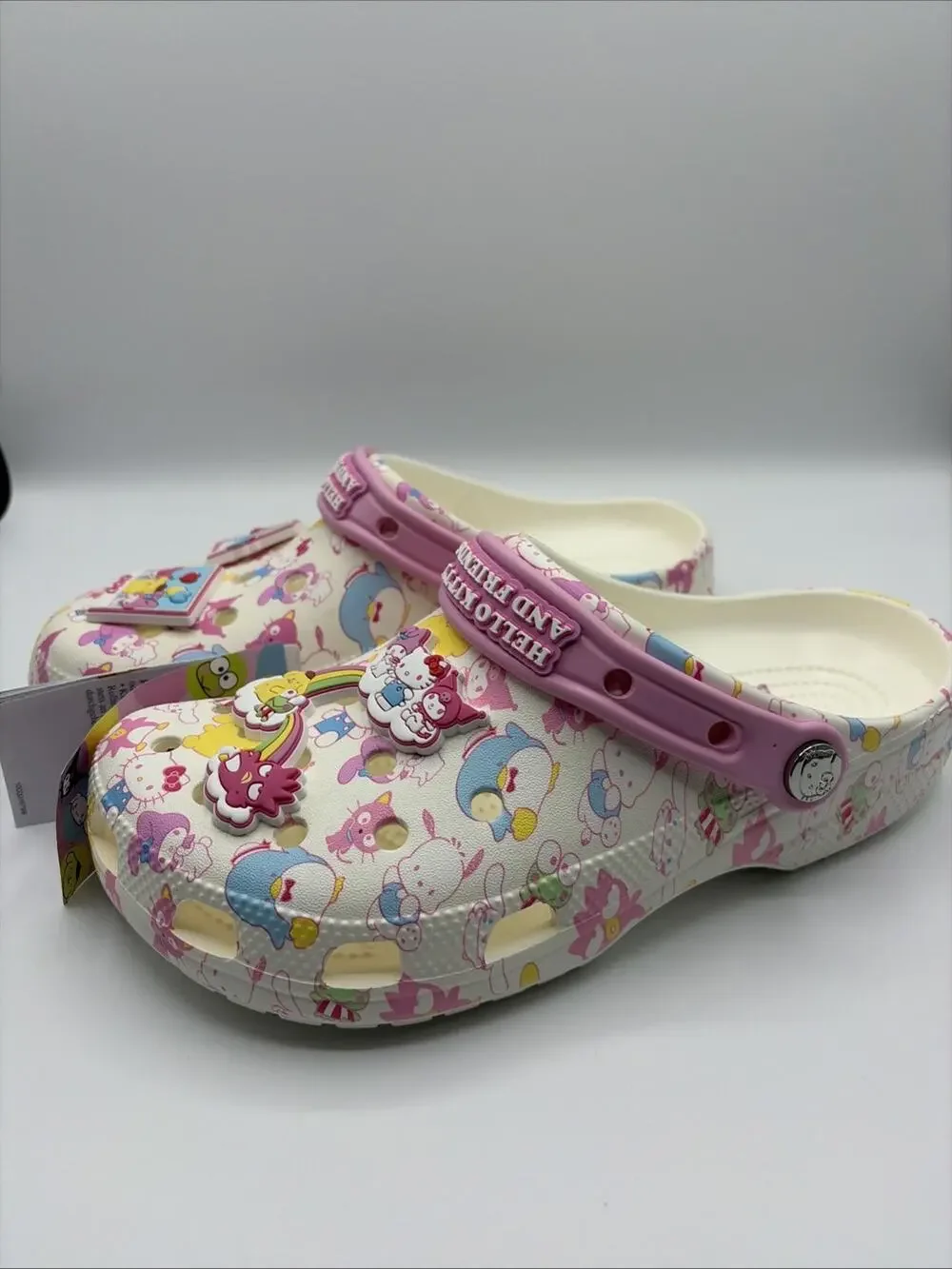 Helly Kitty and Friends Pastel Unisex Adult Classic Clog 212684-90H US Sz M6 W8